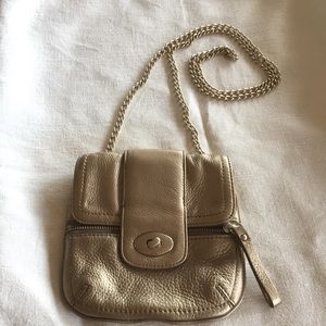 Metallic gold Banana Republic purse